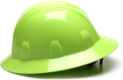 Miniatura 3 de Pyramex Safety SL Series - Casco duro de ala completa, suspensión de trinquete de 4 puntos, Hi Vis Lime Verde lima(Hi-Vis Lime)