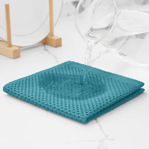 Miniatura 549 de Kitinjoy - Paños de cocina de 100 % algodón, tela de tejido gofrado, paño de limpieza ultrasuave, absorbente y de secado rápido. Beige
