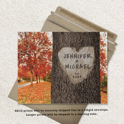 Miniatura 4 de Impresión personalizada para parejas y familias – Regalo de boda, aniversario o nuevo hogar – Nombres y fecha personalizados – Arte de pared