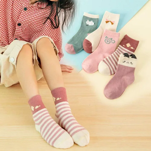 Miniatura 2 de Zumou Paquete de 10 calcetines de algodón para niñas pequeñas