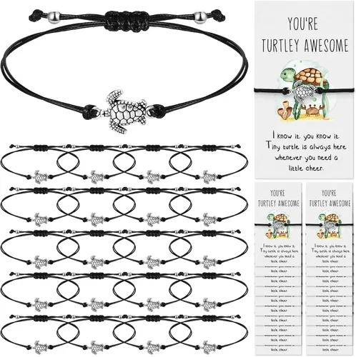 Miniatura 9 de Sasylvia Bonito regalo de agradecimiento para empleados, pulsera inspiradora a granel, pulsera positiva, tarjeta motivacional, regalo para Navidad