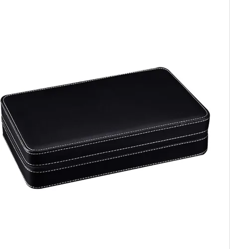 Miniatura 4 de BOX J-Watch - Caja de almacenamiento de piel sintética para 12 relojes, color negro