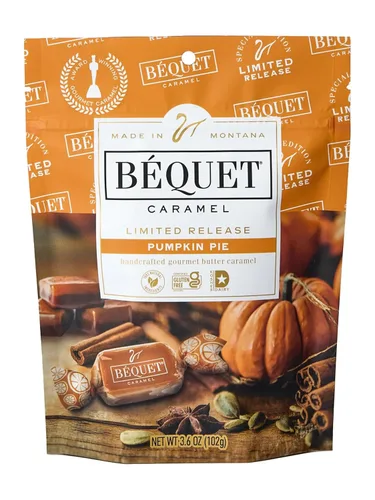 Miniatura 4 de Béquet Caramel - Caramelo gourmet de butterscotch salado - Caramelo envuelto individualmente - Caramelo gourmet de sal marina - Hecho en Montana