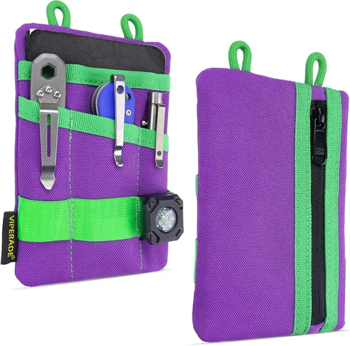 Miniatura 9 de VIPERADE VE1 Organizador de bolsillo, bolsa EDC para hombres, organizador de almacenamiento EDC, equipo EDC, bolsa de bolsillo multiherramienta
