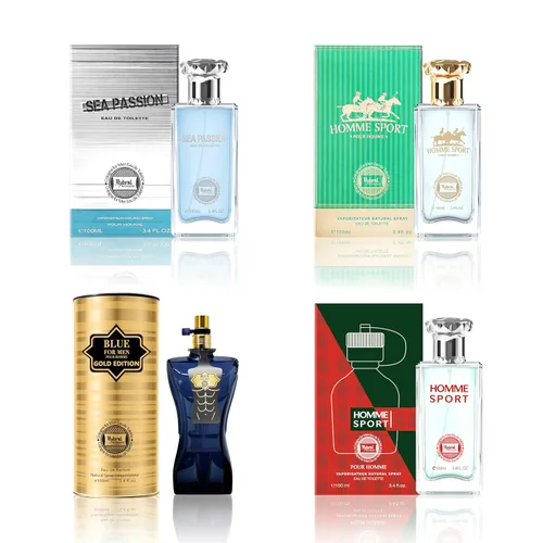 Miniatura 19 de Hybrid & Company 4 piezas Aqua Di Rinascita Lecno Sea Passion Aqua Deep Blue Aqua Prive Eau De Toilette vaporizador Natural Spray para hombre