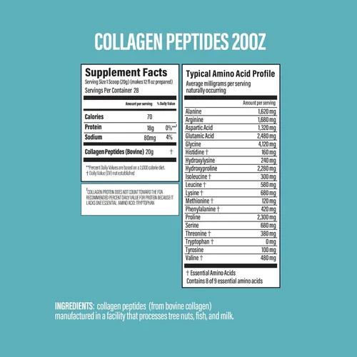 Miniatura 4 de BUBS Naturals Péptidos de colágeno en polvo, colágeno para mujeres y hombres, péptidos hidrolizados, sin sabor, obtenido de ganado alimentado