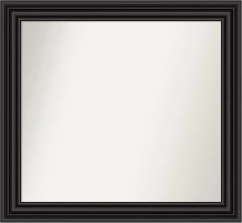 Miniatura 420 de Amanti Art Espejo personalizado, espejo de baño negro puente, espejo de pared o espejo de tocador de baño sobre el fregadero (26 x 26 pulgadas)