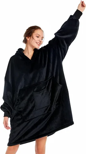Miniatura 8 de REDESS Blanket Hoodie Sweatshirt, Wearable Blanket Oversized Sherpa with Sleeves and Giant Pocket, Cozy Hoodie for Adult Kids