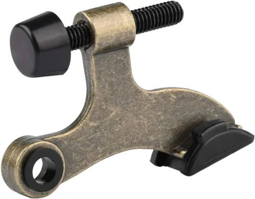 Miniatura 16 de HOMOTEK Paquete de 2 Topes de Puerta con Pasador de Bisagra Negro, Tope de Puerta Ajustable de Lujo Resistente de 2-1/2"x1-3/4", con Puntas