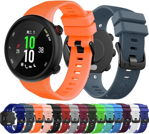 Miniatura 7 de REYDA Correa de silicona compatible con Garmin Swim 2/Forerunner 45, suave, flexible, transpirable, correa de reloj de silicona deportiva