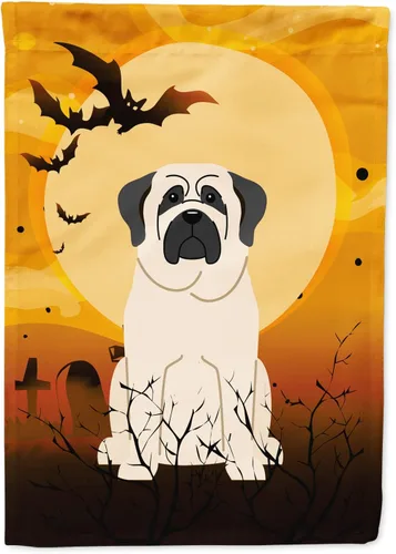 Miniatura 41 de Caroline's Treasures BB4307GF - Bandera de Halloween Airedale para jardín, bandera decorativa para patio exterior, obras de arte de patio, macizos
