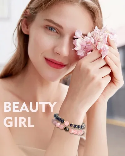 Miniatura 7 de Pulseras de novio y novia para parejas, promesa de Pinky Promise, lindo corazón a juego, novio, novia, aniversario, joyería de cristal, regalo