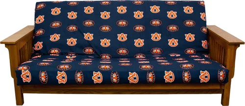 College Covers Everything Comfy Auburn Tigers - Funda para futón, tamaño matrimonial (54 x 76 x 6 pulgadas), se adapta a tapetes de 6 y 8 pulgadas