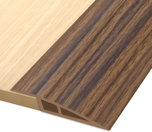 Miniatura 10 de Tira de Transición de Vinilo para Umbral de Puerta, Tira de Transición de Suelo Autoadhesiva, Tira de Borde de Alfombra para Umbral de Borde de Gris