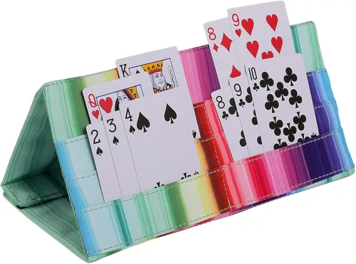 Miniatura 10 de SeptCity Soportes de Cartas para Jugar Cartas, Estilo Amor Soporte Plegable de Cartas Manos Libres para Bingo Canasta 5 Crowns Póker UNO Accesorio