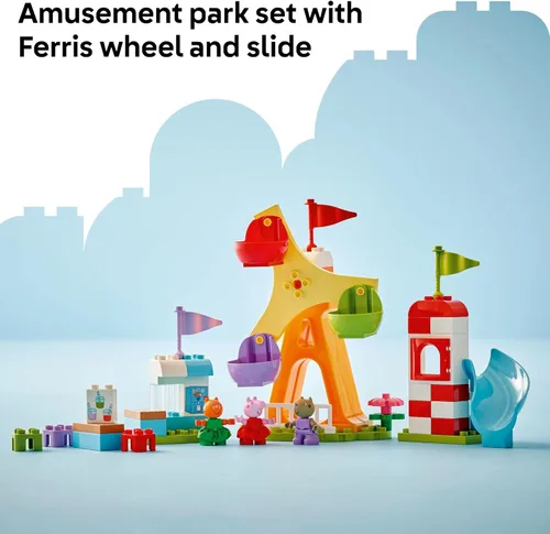Miniatura 4 de LEGO DUPLO Peppa Pig Funfair Juguete para Niños Pequeños - Juguete Sensorial con Peppa Pig - Regalo Divertido para Niños o Niñas de 2+ Años - Ayuda