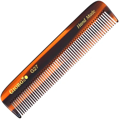 Miniatura 9 de Giorgio G27 - Peine de bolsillo para dientes finos, hecho a mano, alisador de pelo para el cuidado diario del cabello, bigote y barba para hombres
