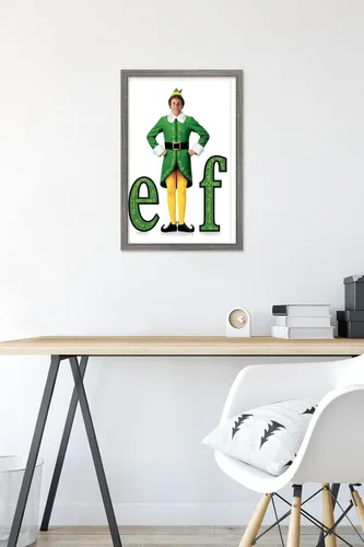 Miniatura 6 de Trends International Elf - Póster de pared de una hoja, 14.725 x 22.375 pulgadas, versión enmarcada de madera de granero