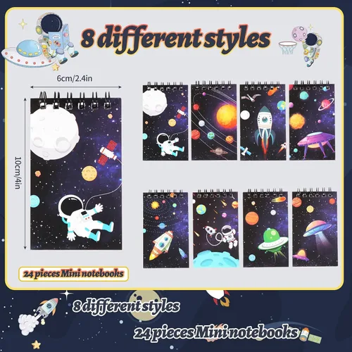 Miniatura 3 de Kolewo4ever Juego de papelería de 148 piezas con temática del espacio exterior: 100 lápices espaciales, lápices de astronauta, 24 planetas cohetes