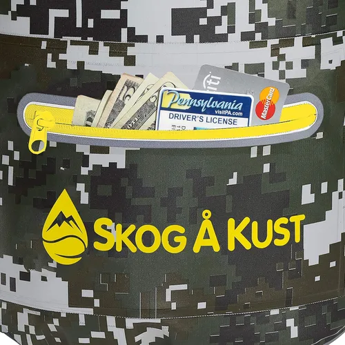 Miniatura 3 de Skog Å Kust DrySak - Bolsa impermeable con tapa enrollable para viajes y al aire libre - tamaños de 5, 10 y 20 litros Digicamo