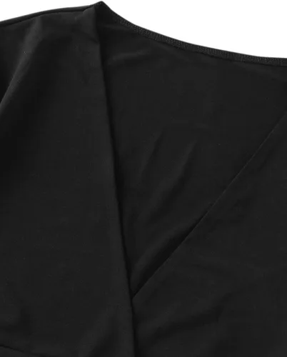 Miniatura 4 de Floerns - Blusa de manga larga acampanada envolvente con cuello en V para mujer
