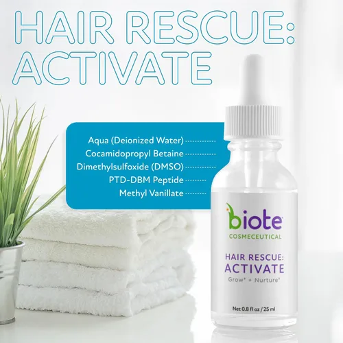 Miniatura 4 de Biote Cosmecéuticos - RESCATE CABELLO: ACTIVAR - Crecer + Nutrir el Cabello (0.8 fl oz)