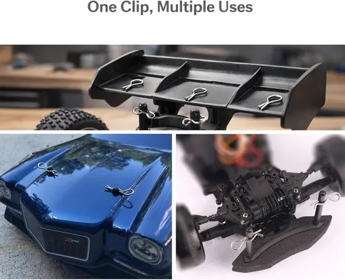 Miniatura 3 de 50 piezas de clips de cuerpo de coche RC inoxidable R Pins adecuados para todos 1/8th 1/10th 1/12th Scale Traxxas Redcat HPI Himoto HSP Exceed RC
