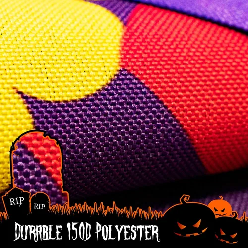 Miniatura 4 de G128 - Bandera de jardín de Halloween, cita de truco o trato con bonito búho, decoraciones de jardín y patio, bandera rústica de temporada para 12 x
