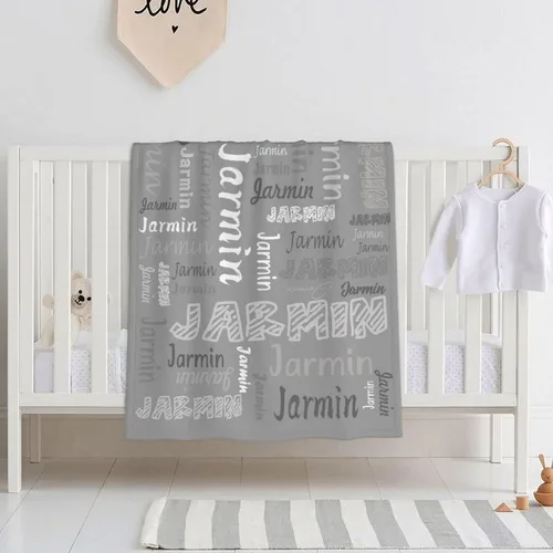 Miniatura 2 de Manta personalizada para niño, manta suave para regalo de cumpleaños de bebé Color: 14