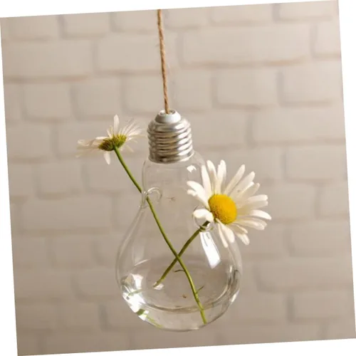 Miniatura 9 de Toddmomy Macetas redondas de cristal para colgar en la pared de las cuerdas de las macetas para las plantas de aire