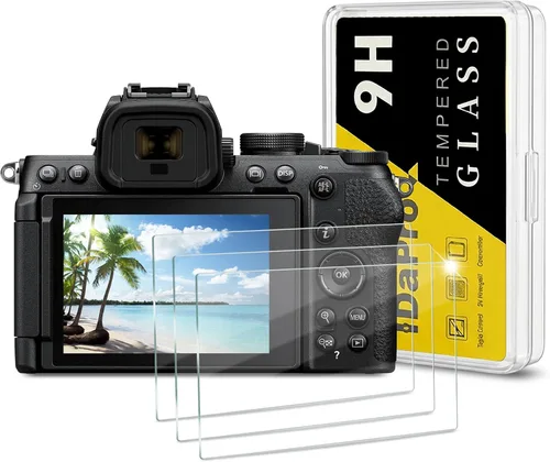 iDaPro [3 protectores de pantalla de vidrio templado para Nikon Z6 III/Z50 II Z50II/Z7/Z6/Z5, vidrio templado, dureza 9H, arañazos, antiburbujas,
