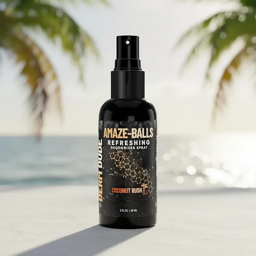 Miniatura 22 de Derm Dude Amaze Ball - Desodorante en aerosol para hombres Spray antirozaduras para ingle y saco con DeoPlex y aloe vera Control de olores