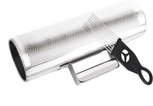 Miniatura 5 de EASTROCK Acero inoxidable Guiro Shaker 12" 4" Instrumento de percusión con raspador, acompañamiento de banda profesional Martillo de arena Guiro