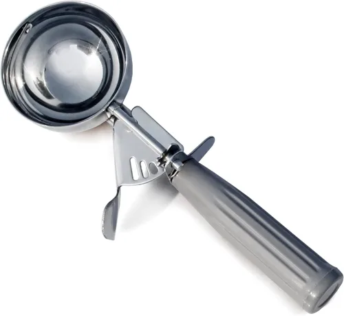 Miniatura 3 de Cuisinox Cuchara para helado, cuchara para servir y preparar, acero inoxidable de acción de primavera, color azul #16 (2 onzas)