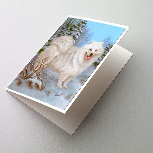 Miniatura 69 de Caroline's Treasures PPP3013GCA7P - Tarjetas de felicitación y sobres para mascotas de Basset Hound Teacher, paquete de 8 tarjetas en blanco
