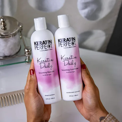Miniatura 7 de Keratin Perfect Champú alisador diario de queratina - 12oz
