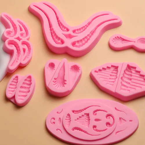 Miniatura 7 de Lambeth - Moldes de silicona para decoración de pasteles de encaje, para decoración de cupcakes, galletas, dulces, chocolate, manualidades