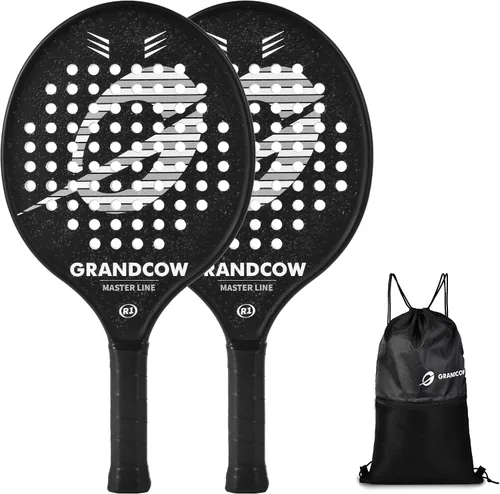 Plataforma Raqueta de Pádel de Tenis Pro Fibra de Carbono Power Palas Ligeras Pádel