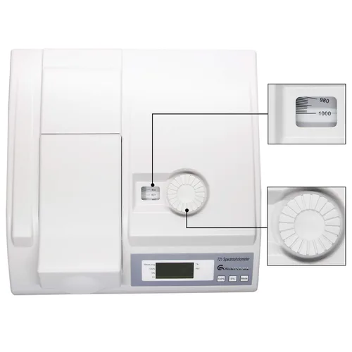 Miniatura 5 de CGOLDENWALL Espectrómetro digital Espectrómetro Espectrómetro Visible Lámpara de tungsteno para laboratorio Pruebas médicas Industria petroquímica