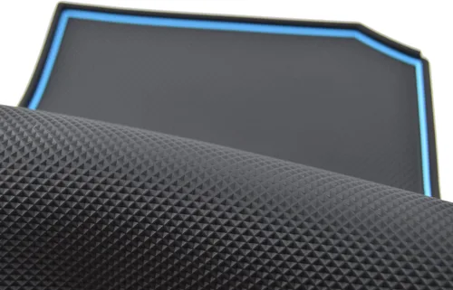 Miniatura 3 de Alfombrillas de silicona para Subaru Crosstrek Accesorios 2012-2017 Forester 2014-2018 XV Impreza 2012-2016 Interior Dash Pad Liner Azul recortado