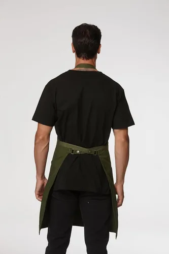Miniatura 2 de Delantales de chef para hombres y mujeres con bolsillos grandes, delantal de lona, impermeable, profesional, con 2 bolsillos, 4251 GB