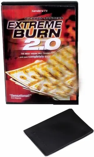 Miniatura 2 de ZQION Extreme Burn 2.0 Dinero Trucos de magia Trucos de magia Comedia Accesorios de cerca Escenario Ilusiones mágicas Mentalismo