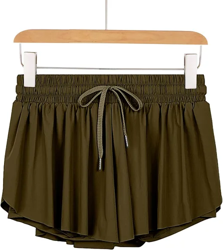 Miniatura 57 de Blaosn Pantalones cortos atléticos fluidos para mujer, gimnasio, yoga, entrenamiento, correr, pantalones cortos de tenis, falda falda linda, ropa