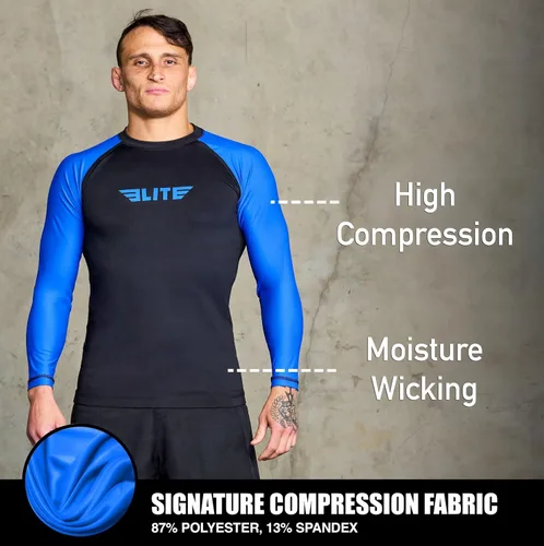 Miniatura 31 de Elite Sports MMA, BJJJ, No-Gi, protección de entrenamiento de manga corta