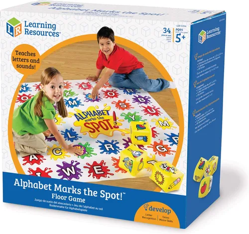 Miniatura 6 de Alfombrilla de piso educativa Alphabet Marks The Spot de Learning Resources.