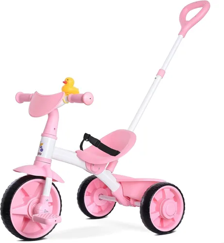 Miniatura 8 de KRIDDO - Triciclos 2 en 1 para niños de 18 meses a 3 años, ruedas EVA mejoradas, ideal para regalo para niños de 2 a 3 años, con mango de empuje