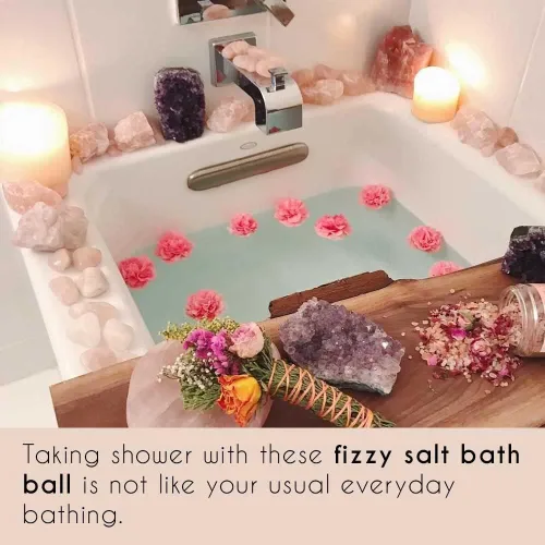 Miniatura 6 de Accesorios de cristal de sal rosa (bola de baño de cristal de sal rosa, forma redonda)