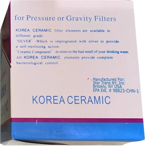 Miniatura 6 de Filtro de agua de cúpula de cerámica de repuesto de 0.2 a 0.5 micras para encimera y enfriadores de agua. Primera etapa de filtración, atrapa todas