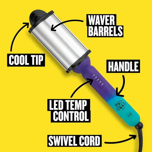 Miniatura 6 de Bed Head Surf’s Up Waver Ondas playeras relajadas Multicolor Barriles de 2 pulgadas