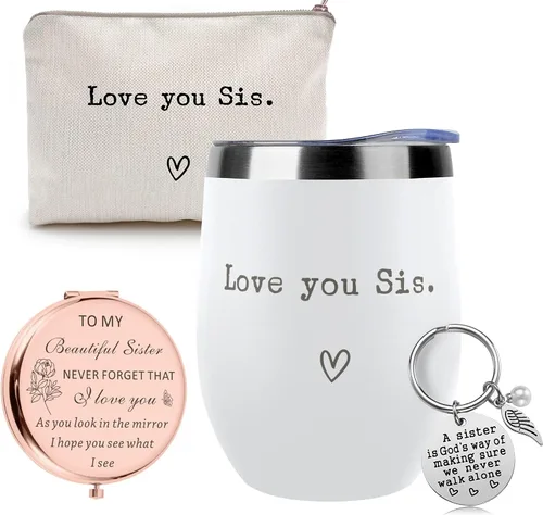 Miniatura 9 de SHOW-YA Regalos para Hermanas de Hermana - Te Quiero Hermana - Regalos de Cumpleaños, Navidad, Agradecimiento, Graduación para Hermana, Hermanas